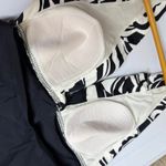 Jamaica Bay Tropical Halter Tankini Swim Top Size 10 Padded Vintage Black Photo 4