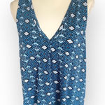 Joie  geometric shape blue Sleeveless V-neck top Photo 0