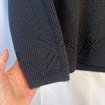 Richard Stapf & Co 100% New Wool Black Knit Vneck Austrian Ski Sweater S/M Photo 4