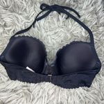 Victoria's Secret Victoria’s Secret The Getaway Halter black bikini swim top women’s size 32DD Photo 4