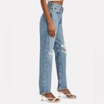 AGOLDE  Lana Distressed Straight Jeans, Backdrop, 24” Photo 2
