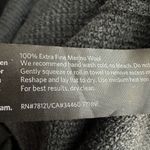 Eileen Fisher Mock Neck Extra Fine Merino Wool Grey Long Sleeve Sweater Size XL Photo 2