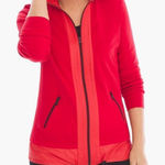 Chico's Chico’s Zenergy size L Becca fabric mix jacket in Berry Photo 0
