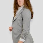 Charlotte Russe Grey One Button Blazer Extra Small Photo 4
