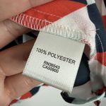 Van Heusen Women Blouse Geometric Print Multicolor XL Semi Sheer Pull Tab Sleeve Photo 5