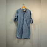 Dockers Blue Denim Shirtdress Size M EUC Photo 3