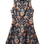 ASOS  sleeveless‎ scuba dress blue peach size 6 Photo 0