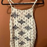 Lucky Brand GUC  WHITE AND BLACK WOMENS TANK TOP SIZE MEDIUM Photo 0