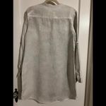 Levi's Malvin Ladies' Linen Shirt Dress Light Gray size Medium Photo 3