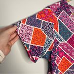 Vera Bradley V-Neck Floral/Paisley Print Scrub Top (Large) Photo 3