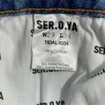 NWT SER.O.YA Fiona Low Rise Wide Leg in Tidal Size 29 Destroyed Distressed Blue Photo 9