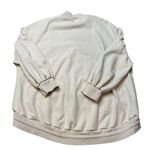 Nap Drawstring Hem Cotton Oversized Pocket Sweatshirt Beige/ Pale Yellow Size M Size M Photo 4