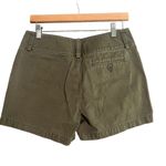 Banana Republic Womens Size 4 Olive Green Flat Front Casual Shorts Photo 4