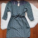 Forever 21 F21 Green Paisley Print Batwing Chiffon Dress XS Photo 0