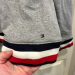 Tommy Hilfiger Gray French Terry Sweatshirt Lace Up Front women’s size Large Photo 4