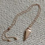 Kendra Scott  Staley Arrowhead Rose Gold Statement Necklace Adjustable Like New Photo 2