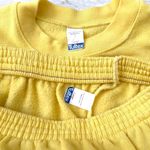 Tultex Women’s L/G Sweatsuit Matching Set Sweatpants Yellow Sweatshirt Pants Set Large Photo 2