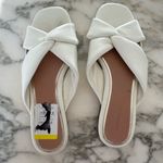 Nordstrom Ivory Leather Comfort Slide Sandals | Size 8 | Cushioned Footbed Photo 2