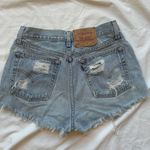 Levi's loose fit straight leg distressed ripped denim shorts jean shorts Photo 1