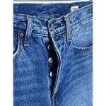 Levi's White Oak Cone Denim Selvedge 501s Skinny Button Distressed Womens 27 x 28 Photo 5