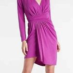 EXPRESS NWT XL Draped V-Neck Strong Shoulder Mini Dress Photo 0