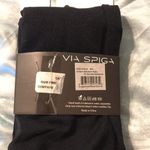 Via spiga ladies nylon black tights leggings size M/L Size M Photo 5
