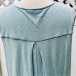 Soft Surroundings  Women's Blue Sleeveless Dress Casual Linen Blend Summer Photo 11