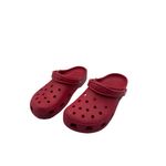 Crocs Size 10 Women Unisex Red Classic Clog Adjustable Strap Lightweight Photo 3