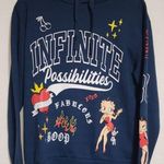 Betty Boop  blue hoodie size large women's Photo 0