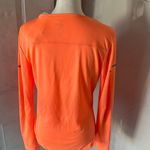 Adidas  Orange Fitted Long Sleeve Tee Photo 2