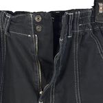 BDG SZ 25 Relaxed Skate Jeans Hi-Rise Cargo Pockets Elastic Waist Zip-Fly Black Photo 3