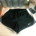 Nike  Dri-fit black lined running shorts sz S NWT Photo 1