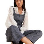 Free People Leonie Menswear Wool Barrel Overalls size medium Photo 0
