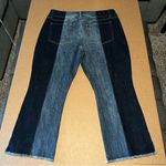 CAbi  hi-low crop two tone jeans, released hem, highwaisted size 16 plus size Photo 5