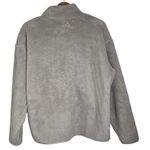 PINK - Victoria's Secret  Sherpa Teddy Long Sleeves  Zip Up Plush Gray Jacket sz XL Photo 2