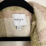 GILLI Plaid Green and White Coat Photo 3