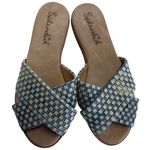Splendid  Sandals Womens 6 Blue Woven Baron Slip On Flat‎ Shoes Photo 1