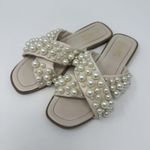 Lulus  Muriel Ivory Pearl Slide Sandals Photo 3
