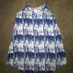 Pookie & Sebastian  Blue & White Tank Dress Photo 0
