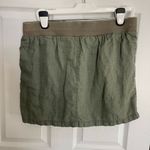 Ellen Tracy Company  skort womens Large Green 100% linen mini beach spring summer Photo 2
