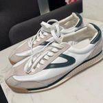 Tretorn Casual Beige and Green Sneakers Photo 2