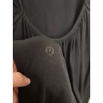 Lululemon  Dress Womens 6 Pima Cotton Open Back Midi Black Sleeveless Stretch Photo 3
