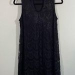 Love, Fire Love Fire Women's Black Delicate Lace Halter Mini Dress Size M Roaring 20s Style Photo 0