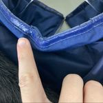 Susan Graver | Navy Blue Puffer Coat w/Black Fur Hood L Photo 7