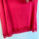 Fashion Bug  Womens M Hot Pink Lace Trim Stretch Cami Y2K Coquette Romantic Fairy Photo 7