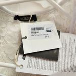 Fracomina White Lace Tank Top Size Small NWT Rhinestones Photo 7