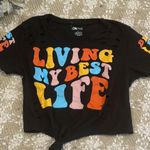 On Fire “Living my zest Life” T-shirt for Women Size L Photo 1