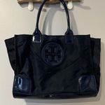 Tory Burch  Tote Bag‎ Navy Nylon Patent Small Purse See Photos Photo 0