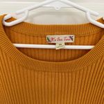 it's our time  Ribbed Mustard Yellow Sweater Top Size XS Photo 1