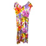Jams World Sorbet Print Tie Back Floral Maxi Dress Size Large Photo 2